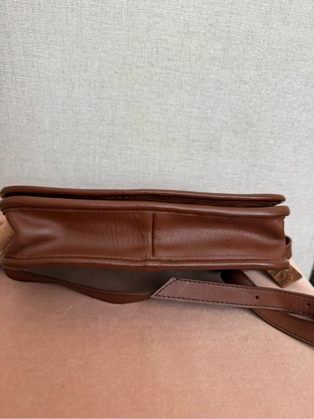 Vintage Coach Penny Pocket Purse Bag Brown Glove Tanned Leather USA - Picture 5 of 16